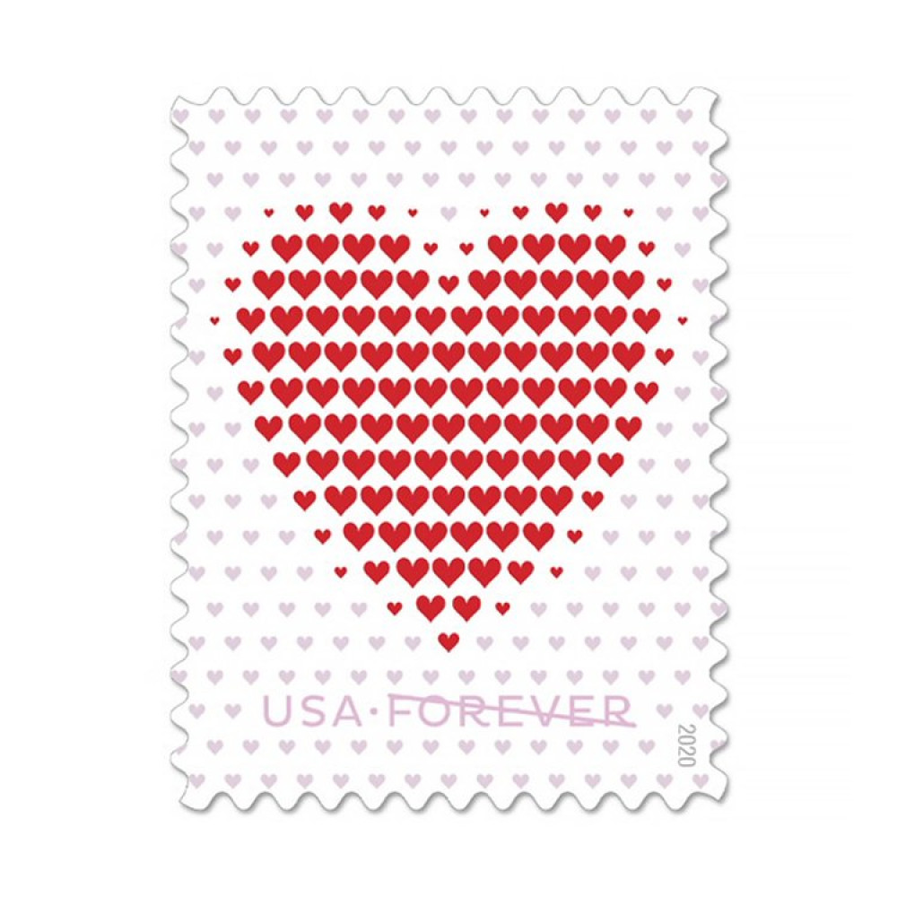 (2020) USPS Made Of Hearts Forever Stamps