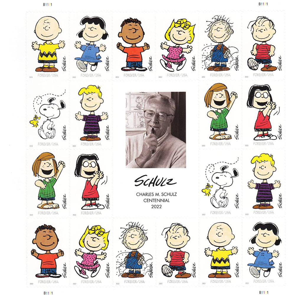 (2022) Charles M. Schulz Sheet Forever First Class Postage Stamps