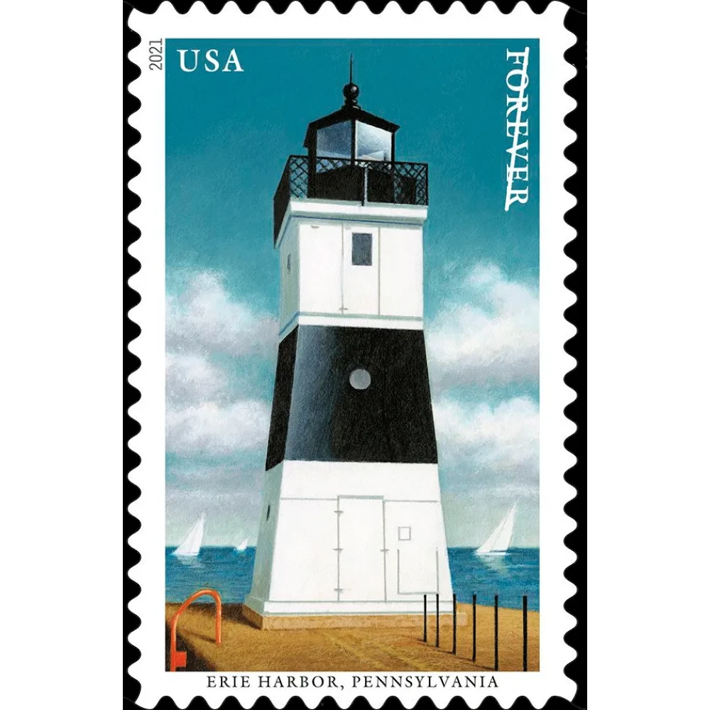 (2021) USPS Mid Atlantic Lighthouses Forever Postage Stamps